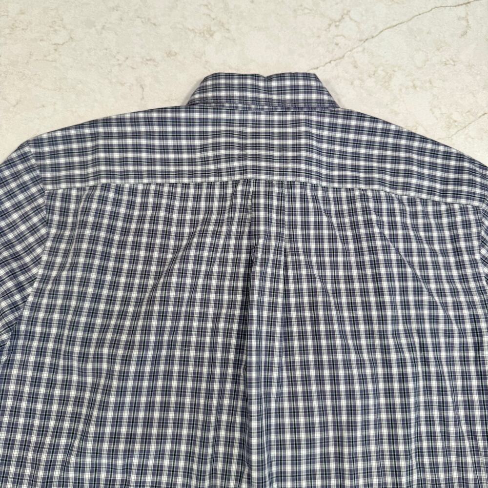 J Press Tartan Button Down Shirt Men's XL Purple Blue Cotton Heritage Plaid - Picture 13 of 16